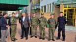 Szef MSWiA Tomasz Siemoniak w Bobrownikach, 19.04.2025, fot. Grzegorz Pilat