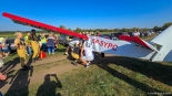 Wypadek podczas Mikrolotowych Mistrzostw Podlaskiego Kontakty 2024, 21.09, fot. Paweł Wądołowski