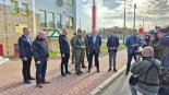Szef MSWiA Tomasz Siemoniak w Bobrownikach, 19.04.2025, fot. Grzegorz Pilat