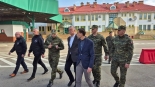 Szef MSWiA Tomasz Siemoniak w Bobrownikach, 19.04.2025, fot. Grzegorz Pilat