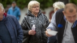 Mieszkańcy Piątnicy świętują otwarcie obwodnicy Łomży, 1.10.2024, fot. Paweł Wądołowski