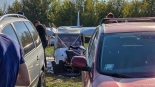 Wypadek podczas Mikrolotowych Mistrzostw Podlaskiego Kontakty 2024, 21.09, fot. Paweł Wądołowski