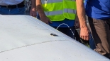 Wypadek podczas Mikrolotowych Mistrzostw Podlaskiego Kontakty 2024, 21.09, fot. Paweł Wądołowski