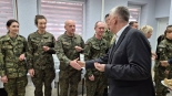 Szef MSWiA Tomasz Siemoniak w Bobrownikach, 19.04.2025, fot. Grzegorz Pilat