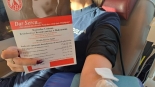 Policjanci i urzędnicy oddali krew dla 13-letniego Huberta, 28.01.2025, źródło: KPP Bielsk Podlaski