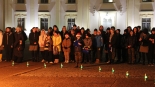 Betlejemskie Światło Pokoju przed Pałacem Branickich w Białymstoku, 23.12.2024, fot. Marcin Gliński