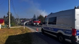 Pożar domu w Rybołach, 19.09.2024, fot. KMP Białystok
