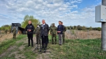 Szef MSWiA Tomasz Siemoniak w Bobrownikach, 19.04.2025, fot. Grzegorz Pilat