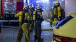 Pożar hotelu i restauracji przy Alei Legionów w Łomży, 1.03.2025, fot. Paweł Wądołowski