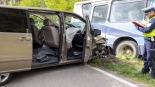 Wypadek na trasie Sokoły-Jeżewo, 9.05.2025, fot. Paweł Wądołowski