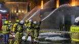 Pożar hotelu i restauracji przy Alei Legionów w Łomży, 1.03.2025, fot. Paweł Wądołowski