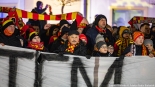 Racowisko kibiców Jagiellonii Białystok w Bielsku Podlaskim, 13.01.2025, fot. Joanna Szubzda