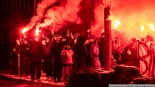 Racowisko kibiców Jagiellonii Białystok w Bielsku Podlaskim, 13.01.2025, fot. Joanna Szubzda