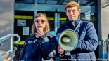 Pikieta przed sądem w Hajnówce, 28.01.2025, fot. Sylwia Krassowska