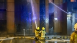 Pożar hotelu i restauracji przy Alei Legionów w Łomży, 1.03.2025, fot. Paweł Wądołowski