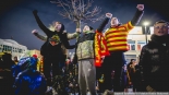 Racowisko kibiców Jagiellonii Białystok w Bielsku Podlaskim, 13.01.2025, fot. Joanna Szubzda