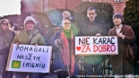 Pikieta przed sądem w Hajnówce, 28.01.2025, fot. Sylwia Krassowska