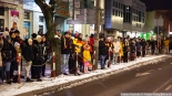 Racowisko kibiców Jagiellonii Białystok w Bielsku Podlaskim, 13.01.2025, fot. Joanna Szubzda