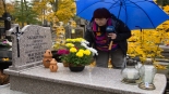 Odwiedziliśmy groby pracowników Polskiego Radia Białystok, 30.10.2024, fot. Gabriela Lasota