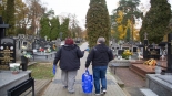 Odwiedziliśmy groby pracowników Polskiego Radia Białystok, 30.10.2024, fot. Gabriela Lasota