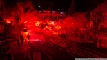 Racowisko kibiców Jagiellonii Białystok w Bielsku Podlaskim, 13.01.2025, fot. Joanna Szubzda