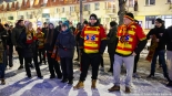 Racowisko kibiców Jagiellonii Białystok w Bielsku Podlaskim, 13.01.2025, fot. Joanna Szubzda