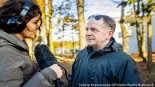 Pikieta przed sądem w Hajnówce, 28.01.2025, fot. Sylwia Krassowska