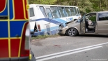 Wypadek na trasie Sokoły-Jeżewo, 9.05.2025, fot. Paweł Wądołowski