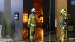 Pożar hotelu i restauracji przy Alei Legionów w Łomży, 1.03.2025, fot. Paweł Wądołowski