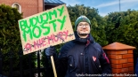 Pikieta przed sądem w Hajnówce, 28.01.2025, fot. Sylwia Krassowska