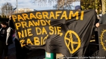 Pikieta przed sądem w Hajnówce, 28.01.2025, fot. Sylwia Krassowska