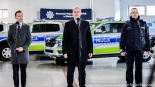 Nowe radiowozy podlaskiej policji, 13.01.2025, fot. Sylwia Krassowska