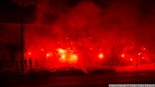 Racowisko kibiców Jagiellonii Białystok w Bielsku Podlaskim, 13.01.2025, fot. Joanna Szubzda