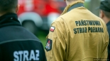 Ćwiczenia strażaków w Skansenie Kurpiowskim, 10.10.2024, fot. Paweł Wądołowski