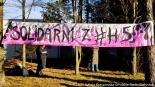 Pikieta przed sądem w Hajnówce, 28.01.2025, fot. Sylwia Krassowska