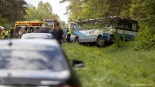 Wypadek na trasie Sokoły-Jeżewo, 9.05.2025, fot. Paweł Wądołowski