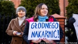 Pikieta przed sądem w Hajnówce, 28.01.2025, fot. Sylwia Krassowska