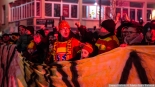 Racowisko kibiców Jagiellonii Białystok w Bielsku Podlaskim, 13.01.2025, fot. Joanna Szubzda